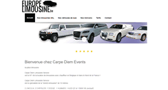 Desktop Screenshot of europe-limousine.be